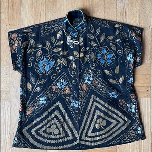 Vintage Hand-painted Mexican Artist Jacket Asian